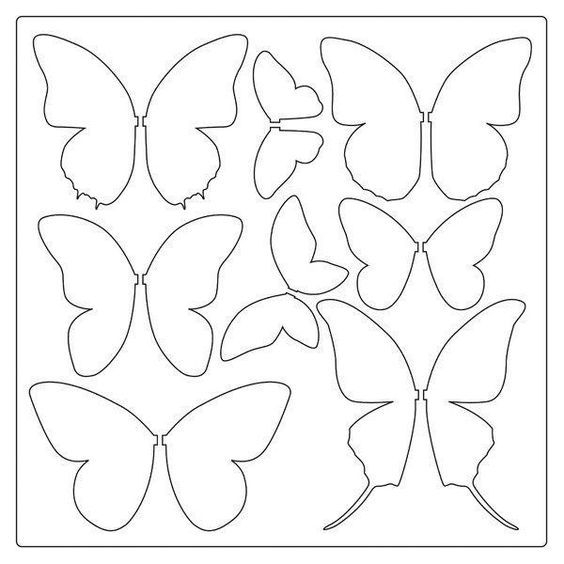 Butterflies For Art: | Bricolage Papillon, Modèle De serapportantà Gabarit Papillon À Découper