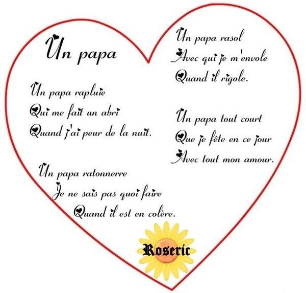 Cadeau De Rose dedans Poeme Pour Papa De Coeur