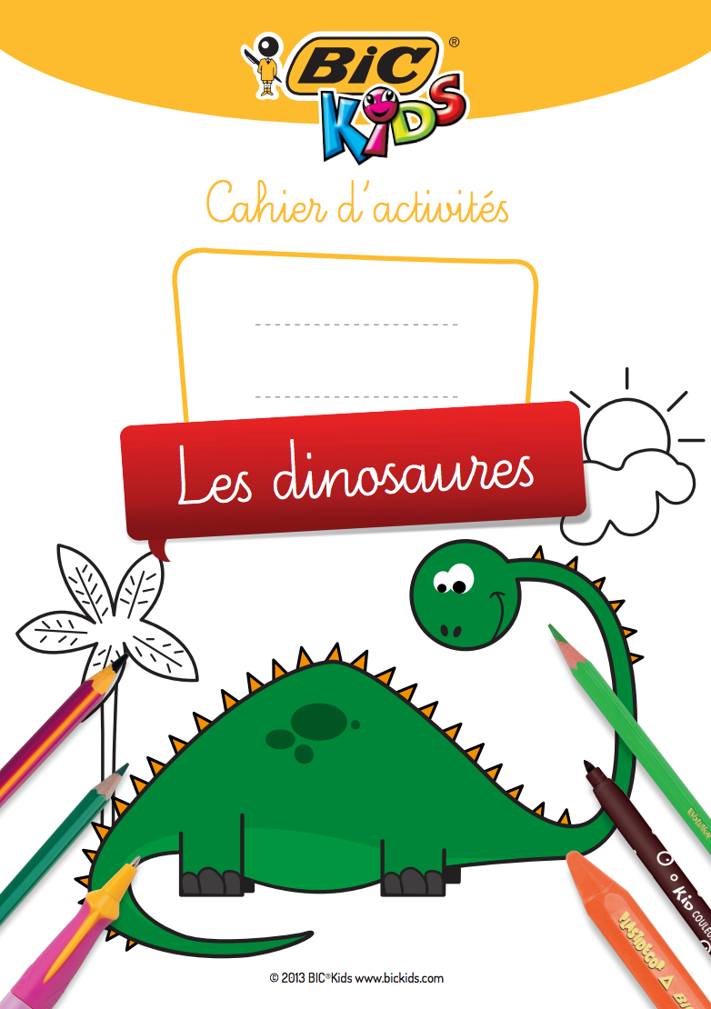 Cahier D&amp;#039;Activités À Imprimer Sur Le Thème Des Dinosaures dedans Cahier D Activité Maternelle