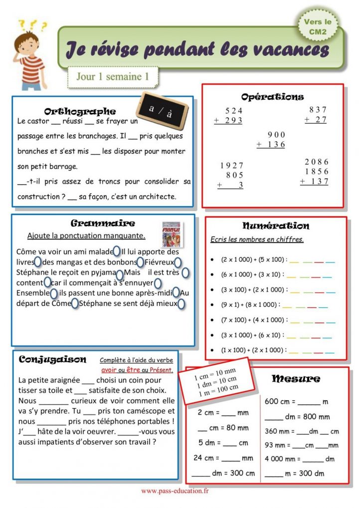 Cahier De Vacances Gratuit A Imprimer 6Eme 5Eme - Primanyc concernant ...