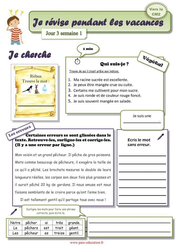 Exercices Vacances Ce2 Vers Cm1 à Imprimer Cahier De Vacances Gratuit À Imprimer - Cm1 Vers Le Cm2 encequiconcerne