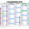 Calendrier 2019 Semaine Imprimable {Pdf, Word, Excel destiné Calendrier Avec Numéro De Semaine 2018