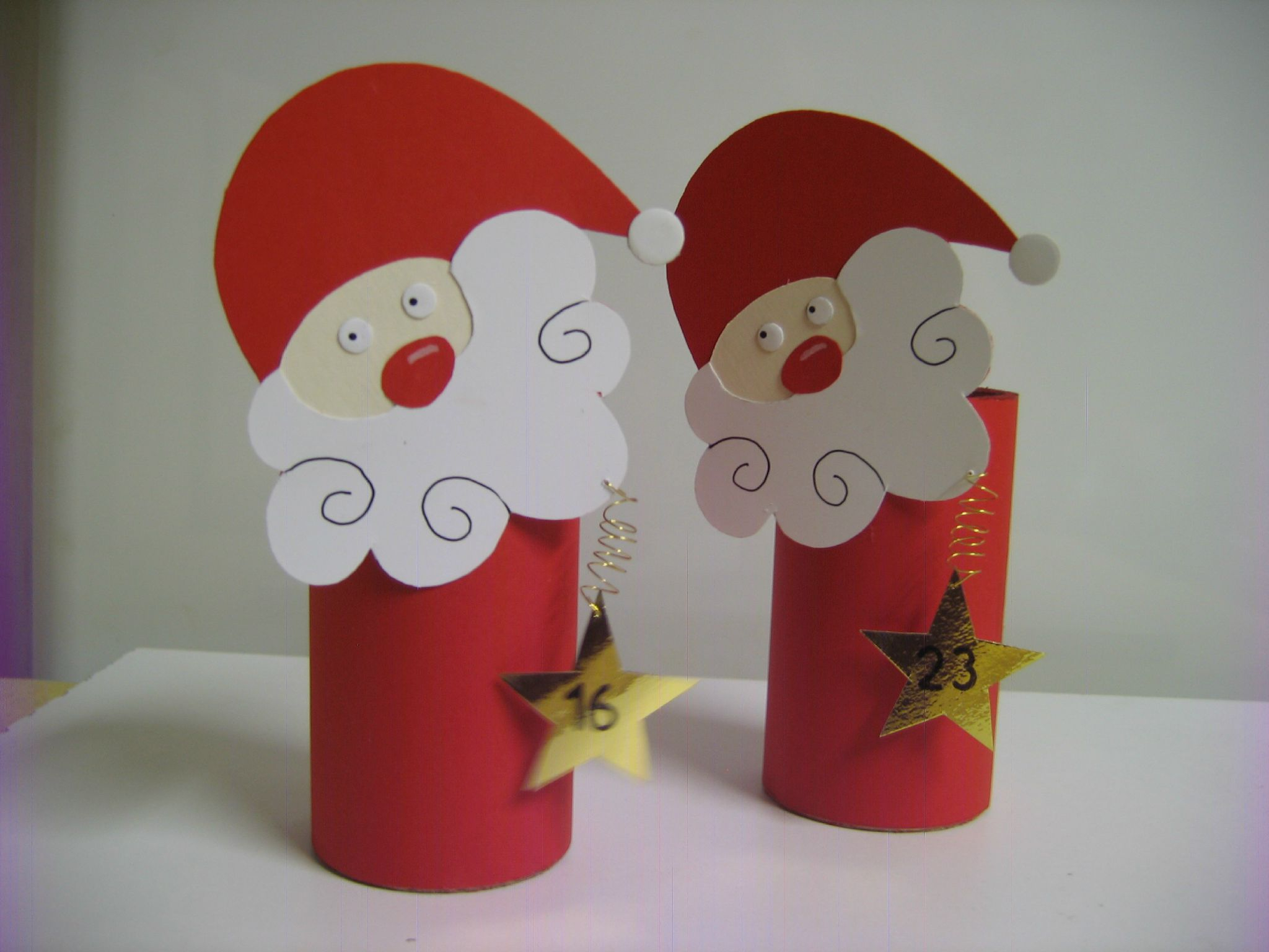 Calendrier De L'Avent Père Noël - Les Créations Déco De pour Fabriquer Une Botte De Noel En Carton