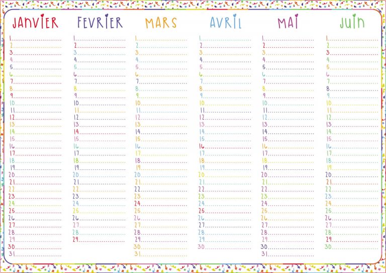 Calendrier Perpétuel Vierge à Imprimer Gratuit Calendrier Perpetuel Gratuit Imprimer - Arouisse.com