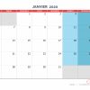 Calendrier Mensuel - Mois De Janvier 2020 Version Vierge tout Moi De Janvier