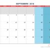 Calendrier Mensuel - Mois De Septembre 2018 Version Vierge dedans Calendrier 2018 A Imprimer Par Mois
