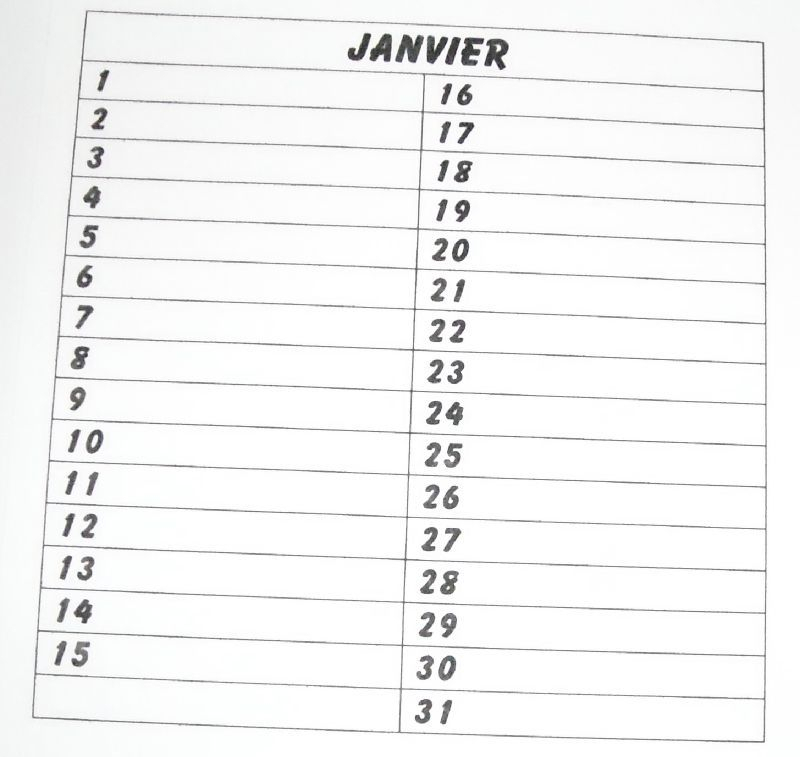 Calendrier Perpetuel Anniversaire - Valoo.fr tout Calendrier Des Anniversaires À Imprimer
