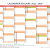 Calendrier Scolaire Semestriel 2017-2018 Avec Affichage pour Calendrier 2017 À Imprimer Avec Vacances Scolaires