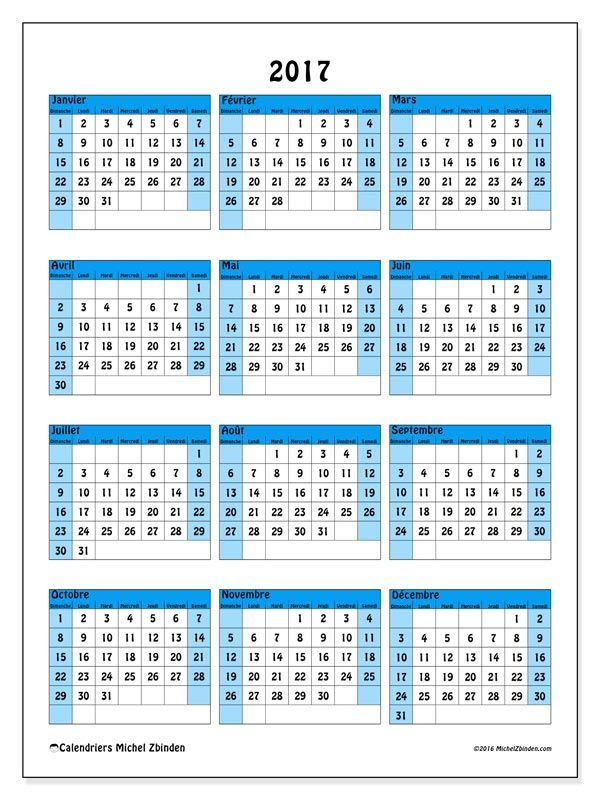 Calendriers À Imprimer Gratuits | Calendar, Print Calendar serapportantà Calendrier 2017 Imprimable
