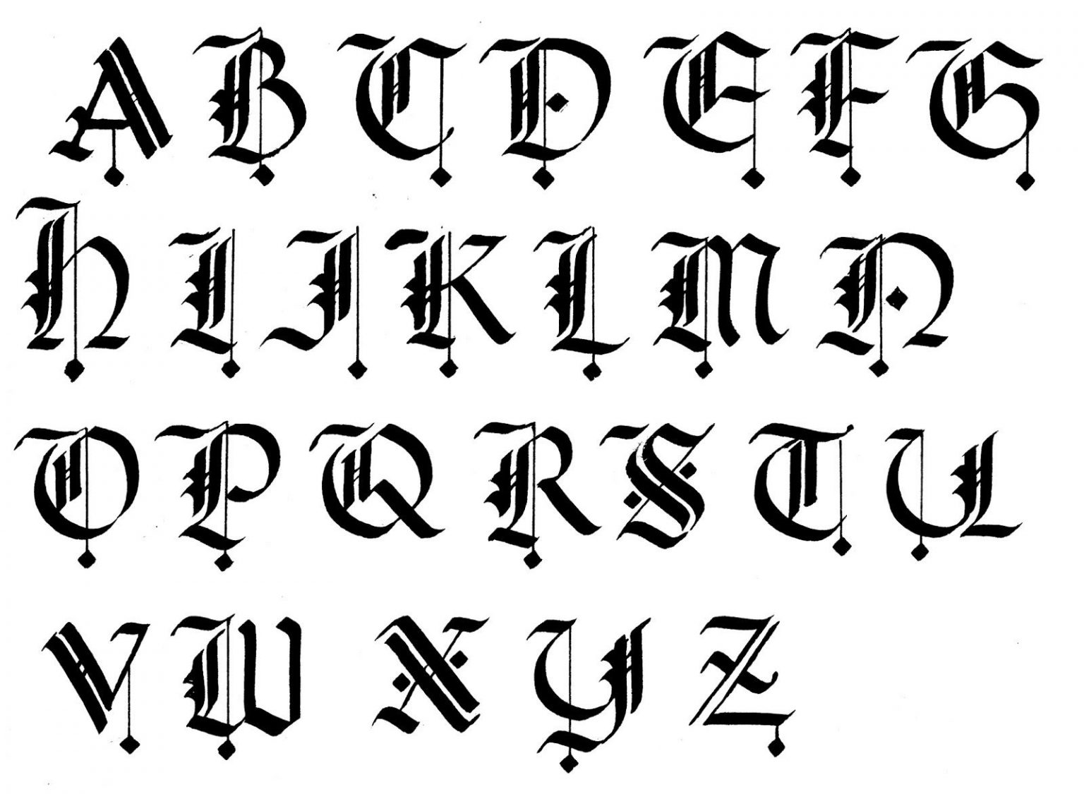 medieval writing font