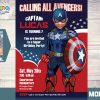Captain America Invitation. Captain America Birthday concernant Carte Invitation Anniversaire Captain America
