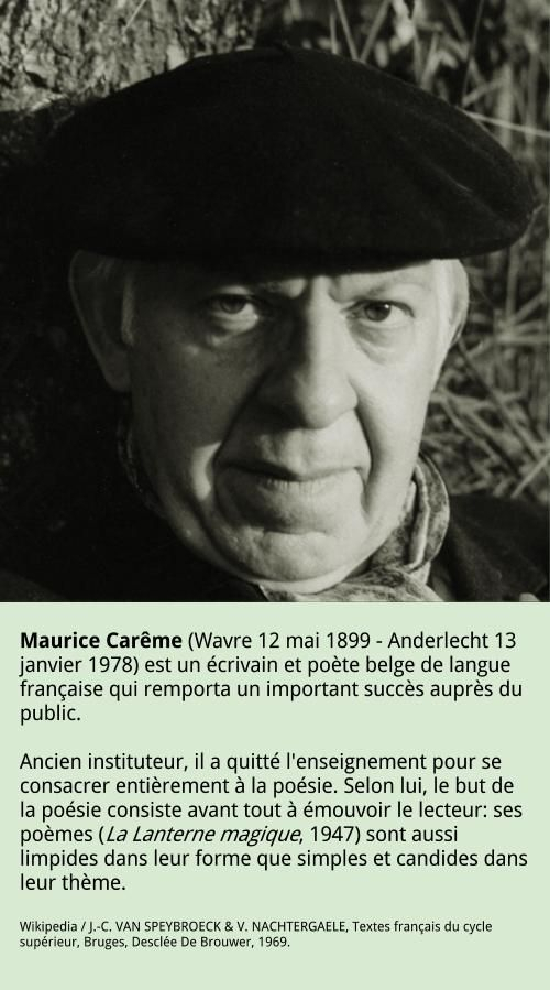 Carême Maurice | Maurice Careme, Biographie, Poètes destiné Mars De Maurice Careme A Imprimer