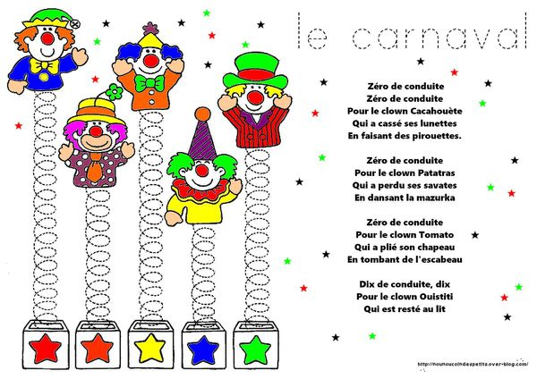 .. Carnaval .. &quot; Poème Clown Zéro De Conduite &quot; - Le Blog encequiconcerne Poème Le Clown