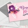 Carte A Fleurs Bonne Fête Maman - Carte Gratuite Carte concernant Carte Fête Des Mères À Fabriquer
