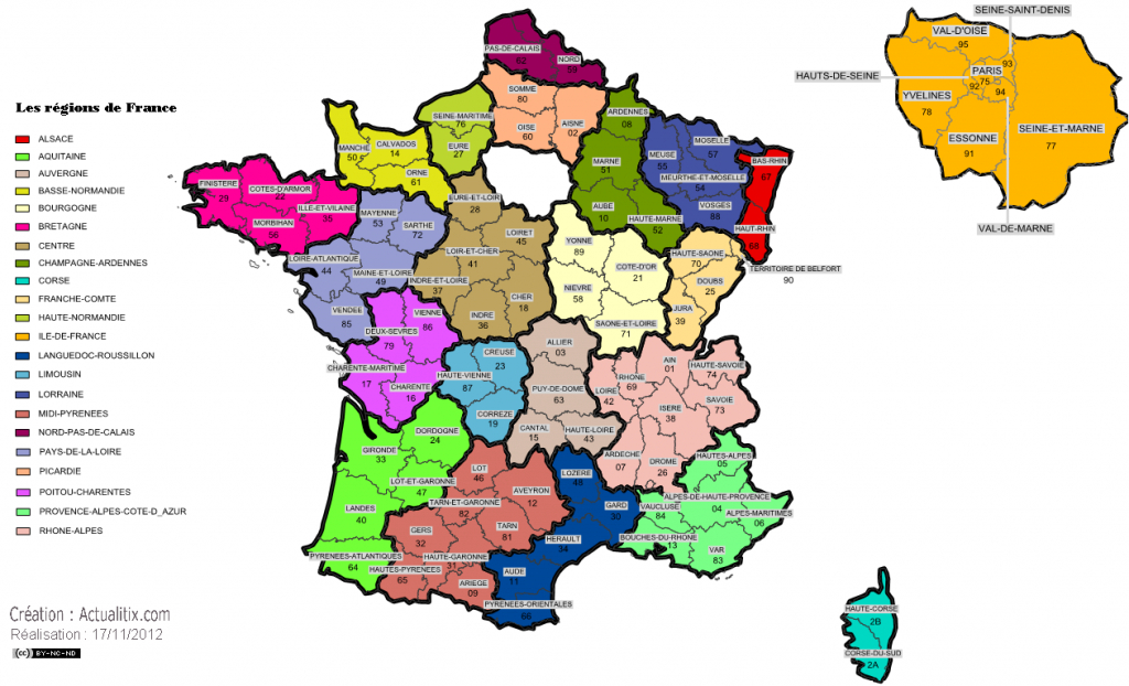 Carte Administrative Des Régions De France dedans Carte De France Des Régions Vierge