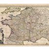 Carte Ancienne De France En 1708 Destiné Carte Anciennes avec Carte Anciennes Provinces Françaises