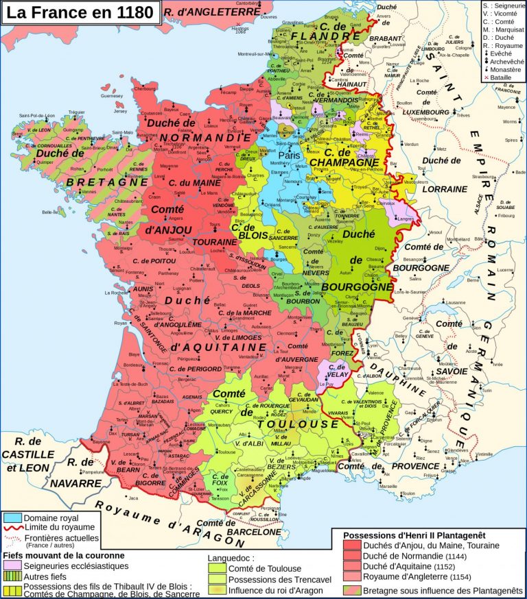 Carte Anciennes Provinces Françaises - Arouisse.com