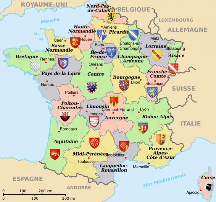 Carte Anciennes Provinces Françaises - Primanyc tout Anciennes Provinces Françaises Carte