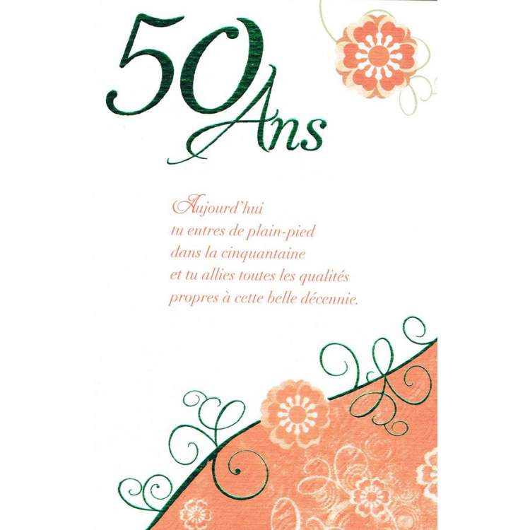 Carte Anniversaire 50 Ans - Méga Fête à Carton Invitation Anniversaire 50 Ans