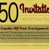 Carte Anniversaire : Carte Invitation 50 Ans - Carte intérieur Carton Invitation Anniversaire 50 Ans