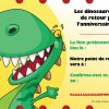 Carte Anniversaire Virtuelle Dinosaure Gratuite - 1Jour1Col à Invitation Anniversaire Cultura