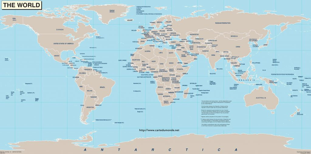 Carte Avec Les Pays Du Monde - Infini Photo à Carte Géographique Du Monde Avec Nom Des Pays