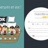 Carte Bateau Pirate | Mon Anniversaire Pirate pour Carte Invitation Anniversaire Garçon Gratuite