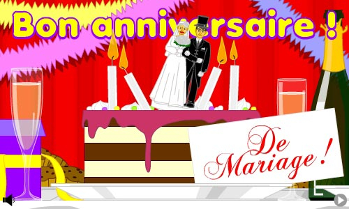 Carte Bon Anniversaire De Mariage - Cybercartes tout Invitation 10 Ans De Mariage Humour