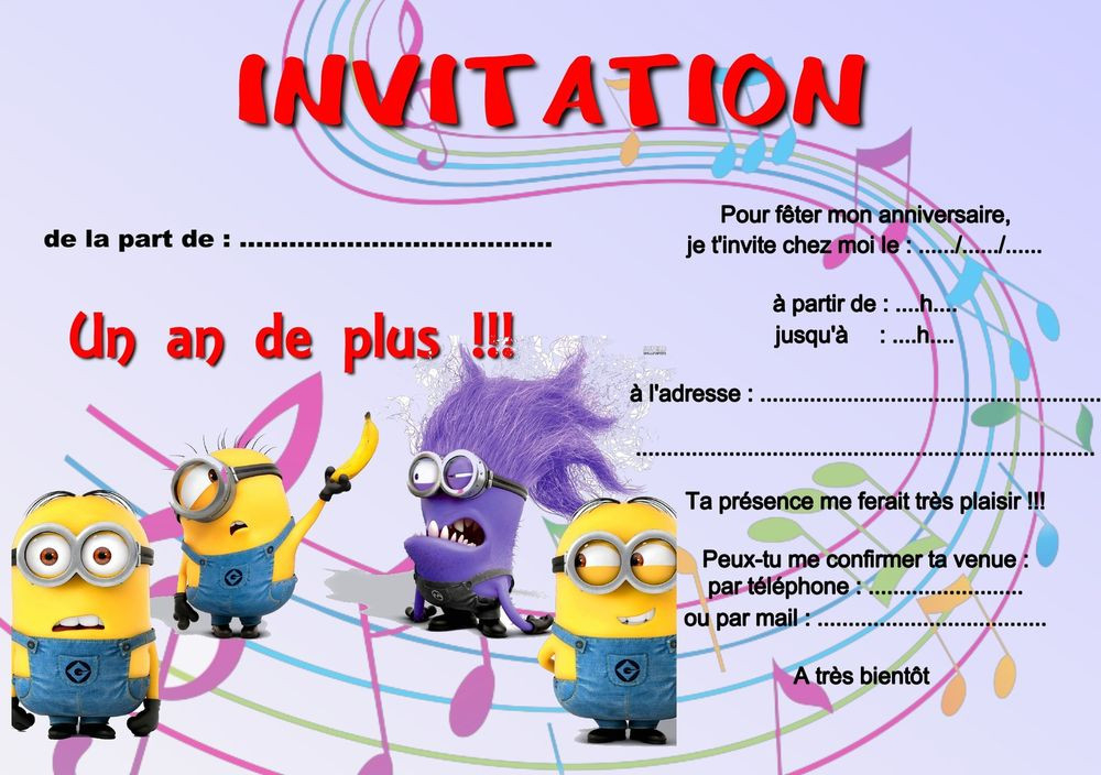 Carte D' Anniversaire Invitation Garcon Best Of 5 Ou 12 concernant Les Invitations D Anniversaire