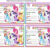 Carte D Invitation Anniversaire My Little Pony Awesome concernant Carte D Invitation Anniversaire En Ligne