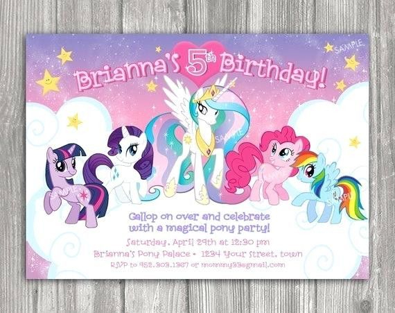 Carte D Invitation Anniversaire My Little Pony Best Of destiné Carte Invitation Anniversaire Monstre