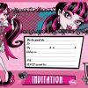 Carte D'Anniversaire Gratuite À Imprimer Monster High concernant Invitation Anniversaire Monster High