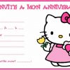 Carte D'Anniversaire Hello Kitty Gratuite À Imprimer avec Hello Kitty Joyeux Anniversaire