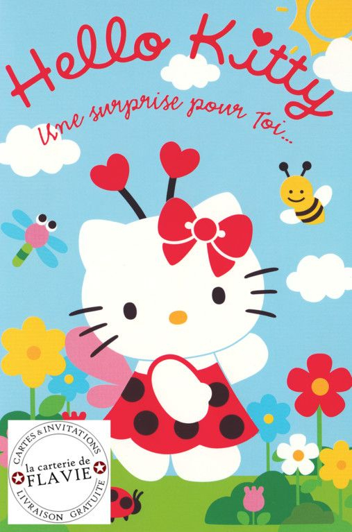 Carte D&amp;#039;Anniversaire Hello Kitty Gratuite À Imprimer tout Hello Kitty Joyeux Anniversaire