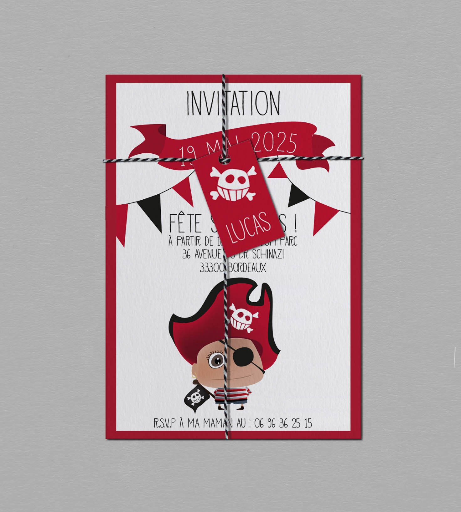 Carte D'Anniversaire Pirate Créatif Et Original À intérieur Carte D Anniversaire A Personnaliser