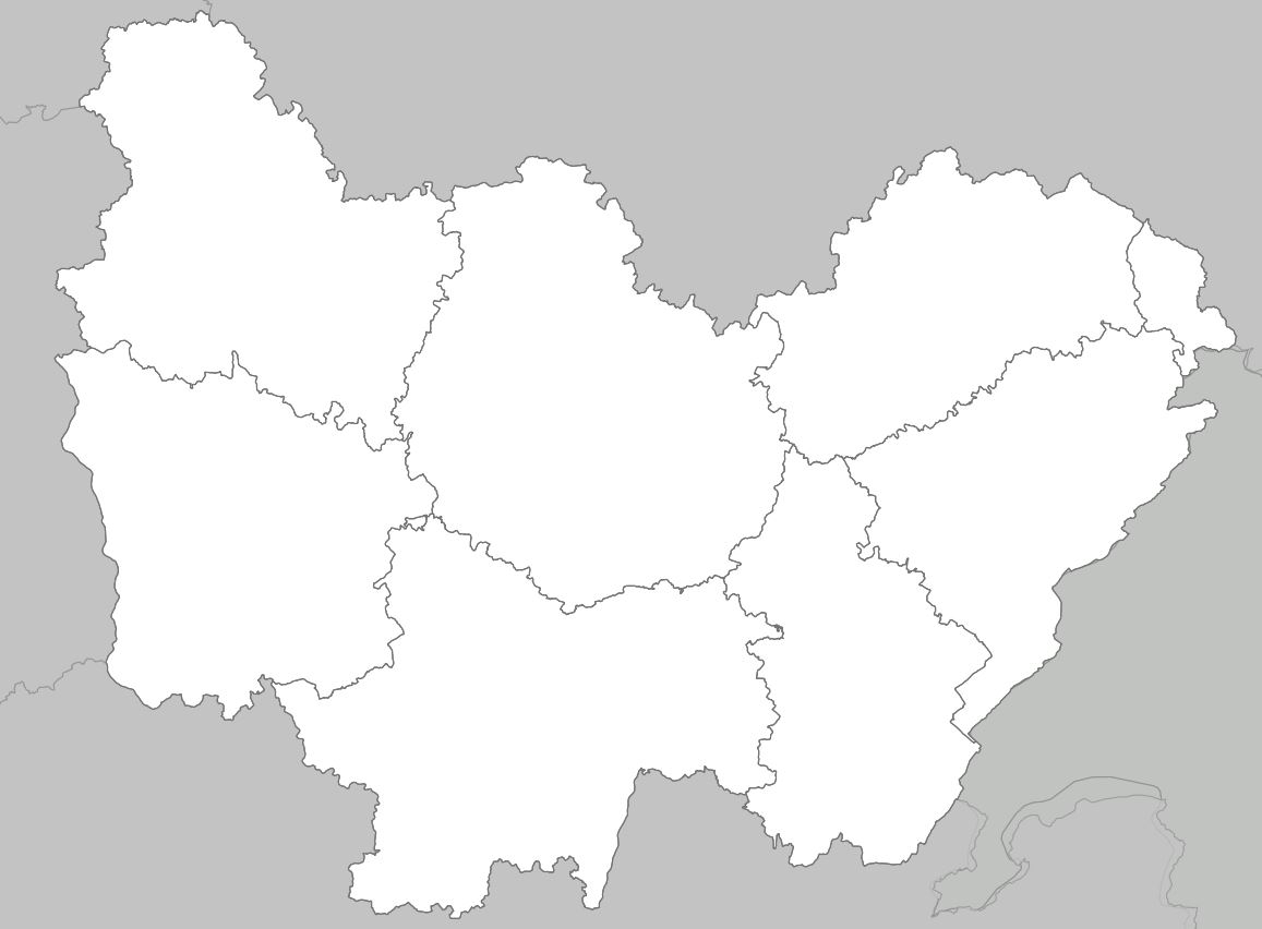 Carte De Bourgogne-Franche-Comté - Bourgogne-Franche-Comté dedans Carte Des Régions Vierge