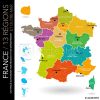 Carte De France 13 Régions (Nouveaux Noms (2016 avec Les 13 Régions