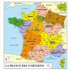 Carte De France Découpage Régional » Vacances - Guide Voyage destiné Carte De France À Imprimer Gratuit