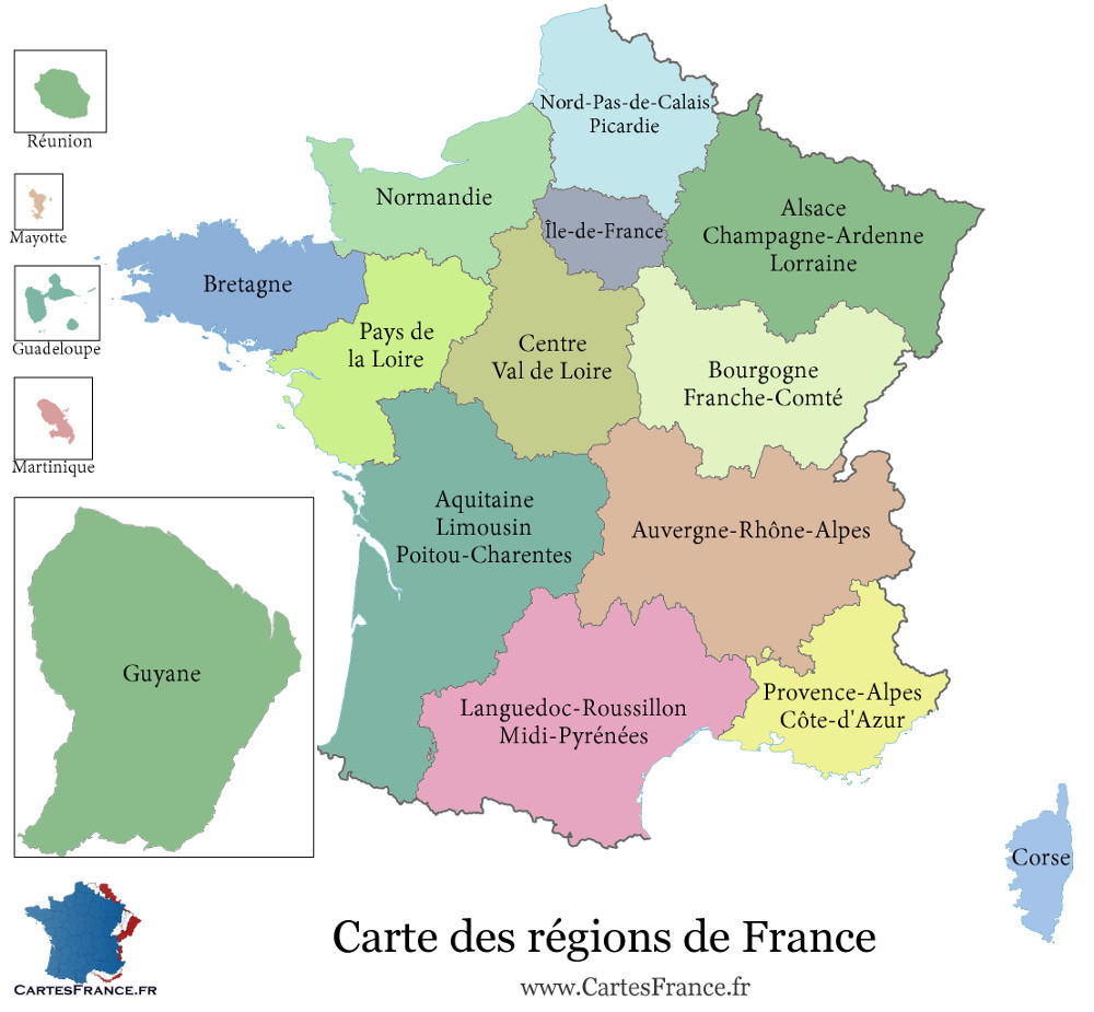 Carte De France Departement - Carte Des Départements Français tout Carte Des Régions Et Départements De France À Imprimer
