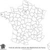 Carte De France Departement Vierge encequiconcerne Carte De France Des Départements