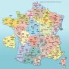 Carte De France Departements Villes Et Regions | Carte De pour Carte De France A Imprimer