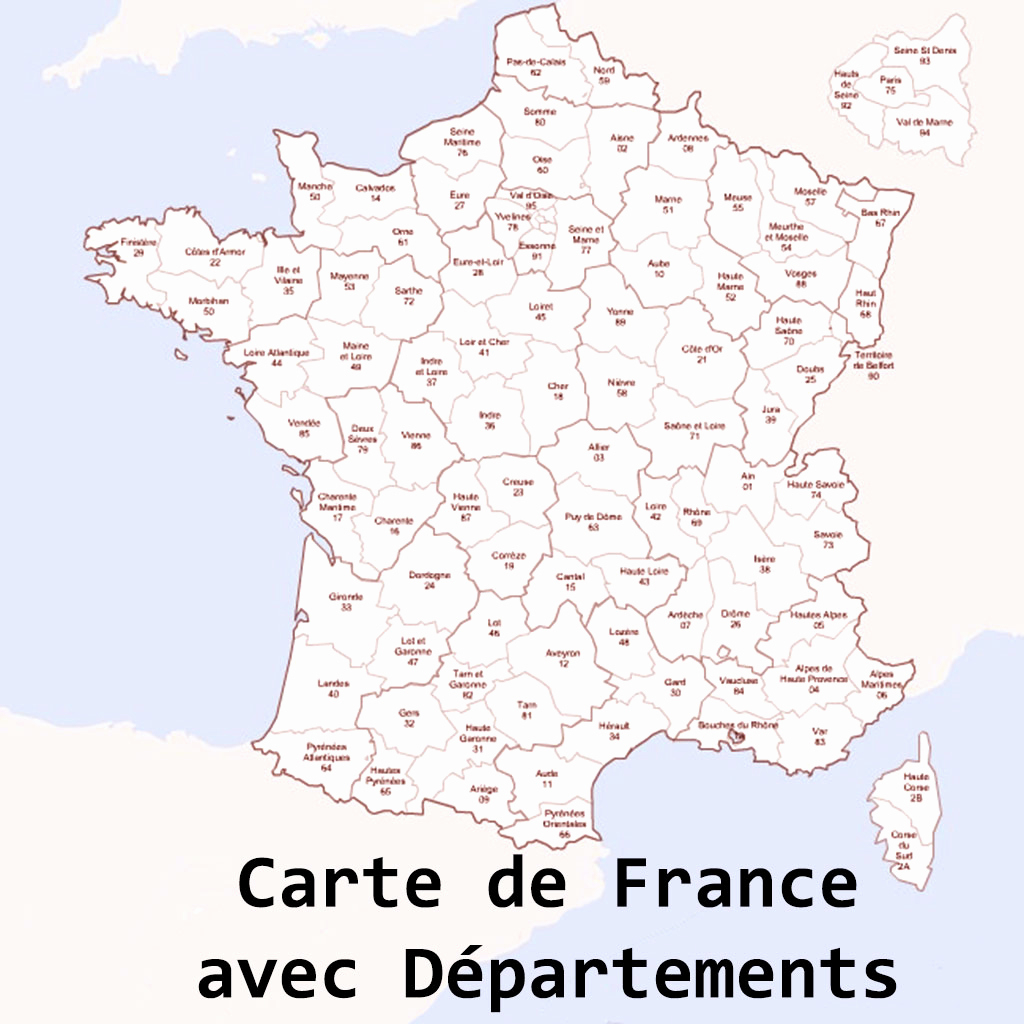 Carte De France Des Departements A Imprimer - Ti Bank avec Carte De France Ludique