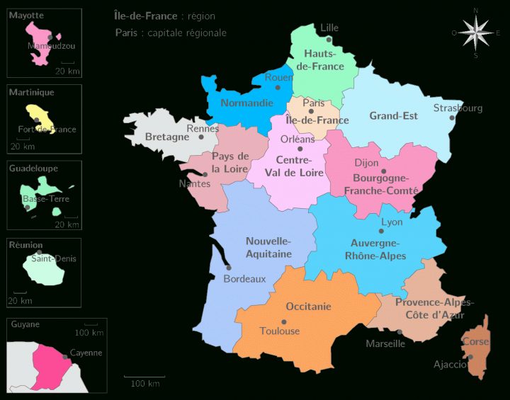 Carte De France Des Régions En 2015 » Vacances - Guide Voyage intérieur Nouvelle Carte Des Régions Françaises