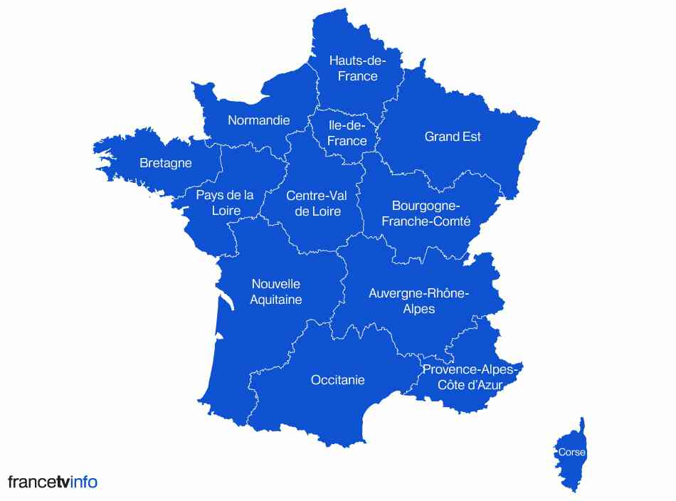 Carte De France Des Régions En 2015 » Vacances - Guide Voyage serapportantà Carte Région France 2017