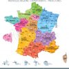 Carte De France, Nouvelles Régions, Départements Et intérieur Carte De La France Par Département