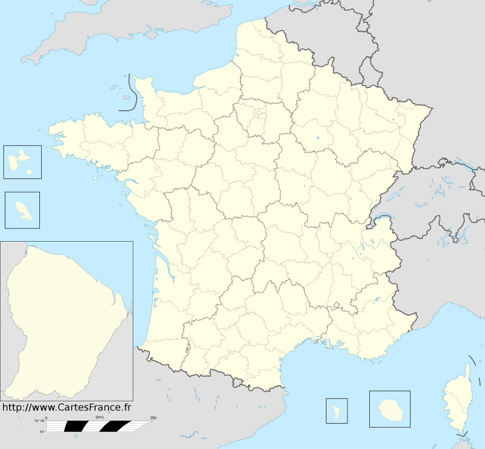 Carte De France Region - Carte Des Régions Françaises encequiconcerne Carte De France Avec Région Et Département
