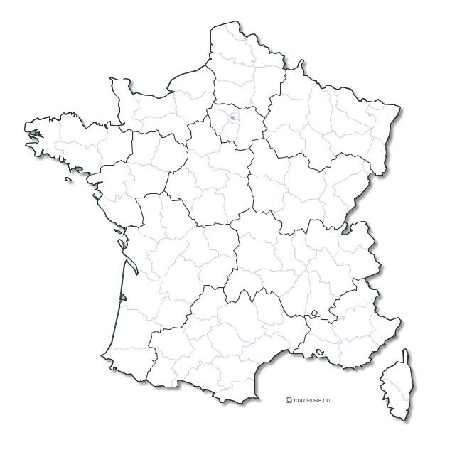 Carte De France Vectorielle | Carte, Carte De France concernant Carte France Vierge Villes