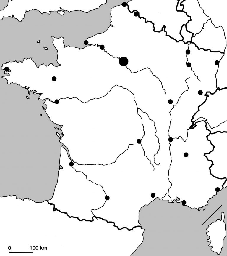 Carte De France Vierge À Compléter En Ligne - Arouisse à Carte Des Régions Vierge