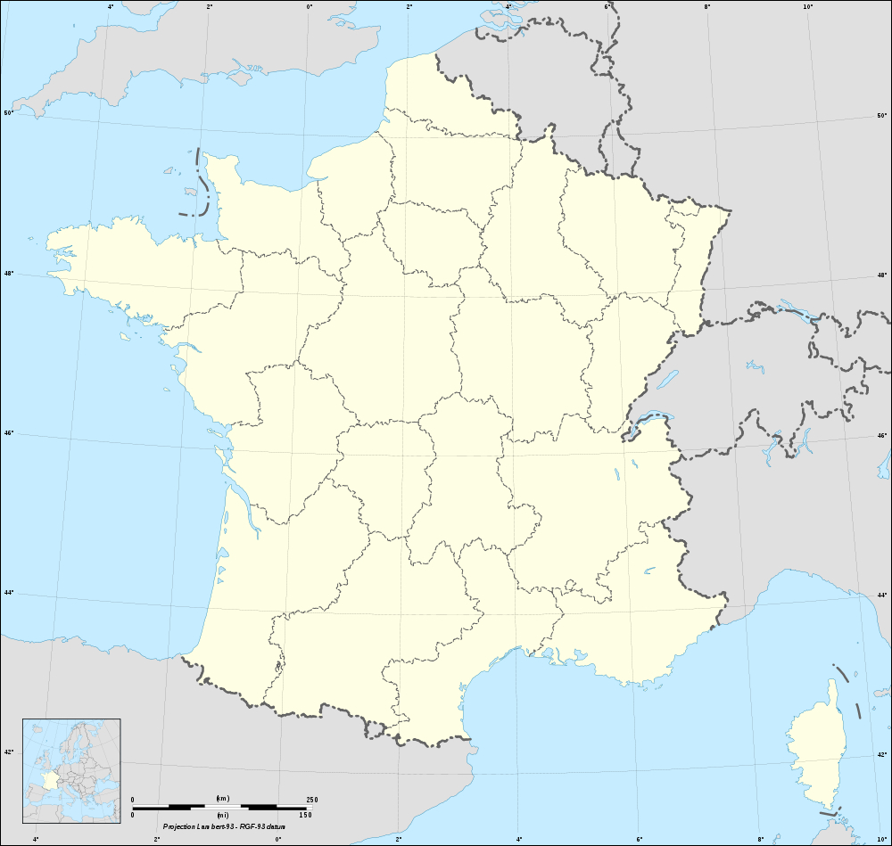 Carte De France Vierge Avec Regions dedans Carte Vierge De La France