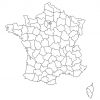 Carte De France Vierge Départements, Carte Vierge Des avec Carte Des Régions De France Vierge